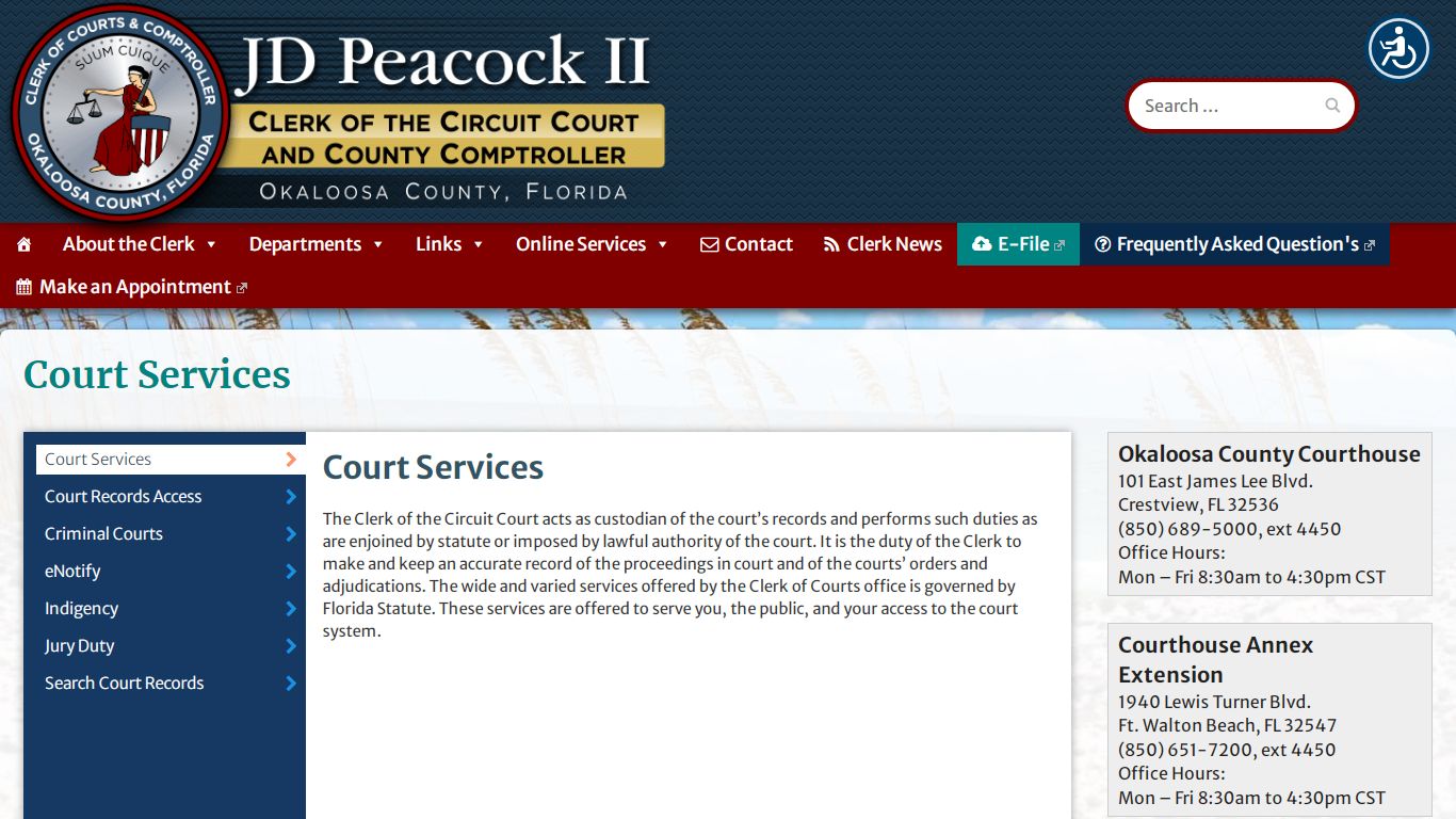 Court Services - Okaloosa County